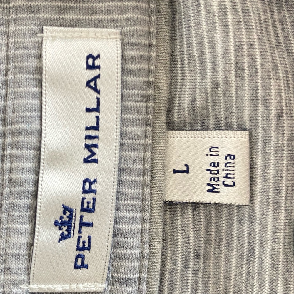 Peter Millar Gray Polo Shirt